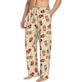 thumbnail image 2 of Daiia Cartoon Popcorn Men's Sleep Pant with Pockets and Drawstring,Pajama Pants-Small, 2 of 9