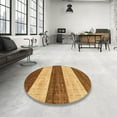 thumbnail image 4 of Ahgly Company Machine Washable Indoor Rectangle Abstract Beer Orange Area Rugs, 2' x 5', 4 of 7
