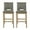 Deep Gray/Weathered Natural, variant on Noble House Elmcrest Fabric Upholstered 31 Inch Barstools, Set of 2, Deep Gray and Weathered Natural