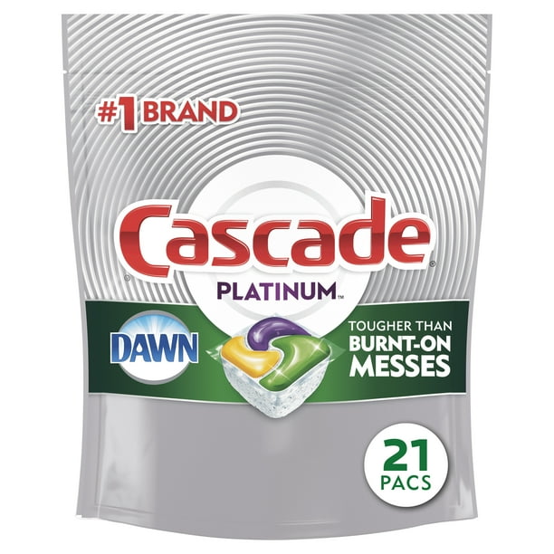 Cascade Platinum Dishwasher Pods, ActionPacs Dishwasher Detergent Tabs