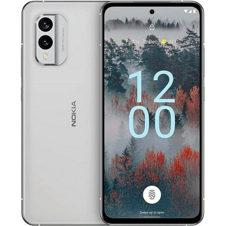Nokia X30 DUAL SIM 256GB ROM + 8GB RAM (GSM Only | No CDMA) Factory Unlocked 5G Smartphone (Ice White) - International Version