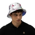 thumbnail image 6 of Daiia Colorful Bulldog Pattern Bucket Hat - Trendy Cotton Sun Hat for Beach, Golf, Fishing - Fun Outdoor Vacation Boonie for Men and Women, 6 of 9