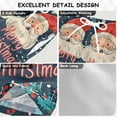 thumbnail image 2 of FORMRS Boys Swim Trunks Quick Dry Mesh Liner Boardshorts Sizes XS-XL, Blue Christmas Santa, 2 of 7