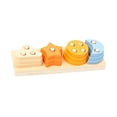 thumbnail image 4 of Juguetes Montessori, clasificador de formas, apilador de colores, juguetes de madera para clasificar y apilar. Rectángulo, 4 of 9