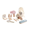 thumbnail image 2 of Juego de maquillaje de madera para niñas, kit de maquillaje de princesa, peine, espejo, juego de princesas, juego de simulación, juego de maquillaje p, 2 of 9