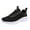 Black, variant on NOKIO Womens Running Tennis Shoes Slip on Ladies Walking Fashion Athletic Sneakers Work Gym Comfort Lightweight Mesh Soft Sole Shoes Mesh Breathable Lace Up Sport Shoes