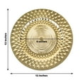 thumbnail image 2 of BalsaCircle 6 Round Gold 13" Plastic Charger Plates  Sparkling Diamond Design Party Events Decorations Supplies, 2 of 8