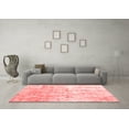 thumbnail image 3 of Ahgly Company Indoor Round Abstract Red Contemporary Area Rugs, 6' Round, 3 of 4
