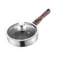 thumbnail image 1 of Sartén antiadherente con tapa y mango desmontable, sartén de inducción, sartén de fondo plano, cacerola para cocinar, sartén para inducción, 1 of 8