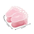 thumbnail image 3 of Efavormart 12 Pack - 3.5" Pink Baby Feet Favor Containers, Baby Shower Favors for Birthday, Candy Jars Decorations, 3 of 11