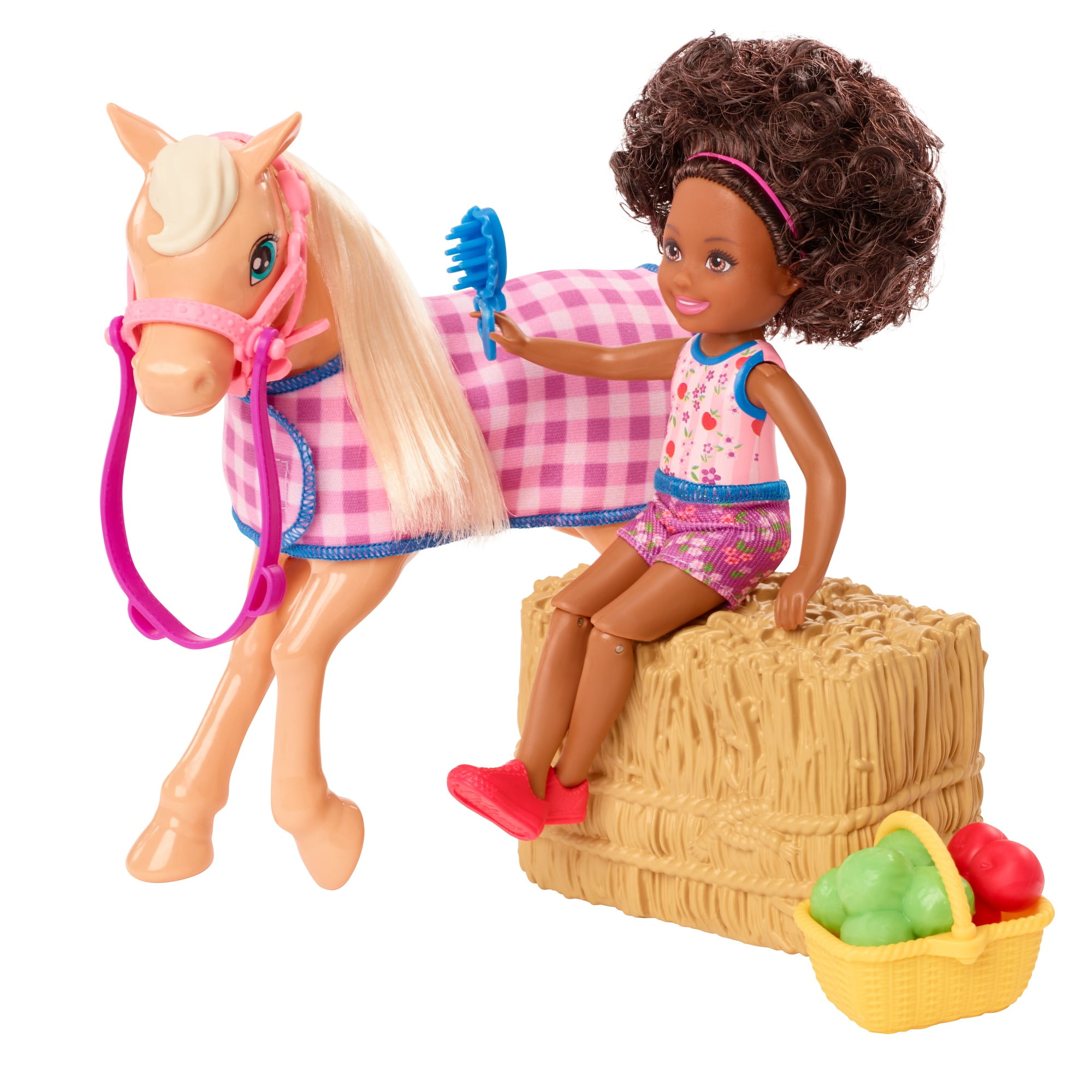 Barbie Club Sweet Orchard Farm Chelsea Doll and Horse 