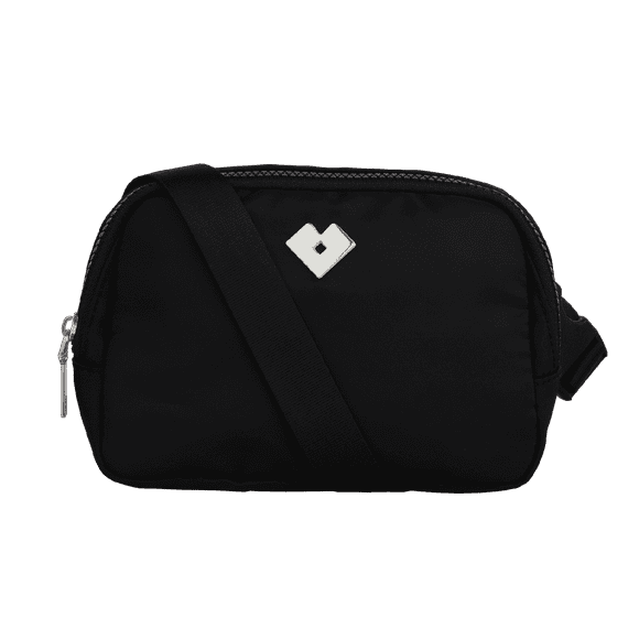 Cangurera para Mujer Deportiva y de Viaje LuckyLy Modelo Mina Negro UNITALLA