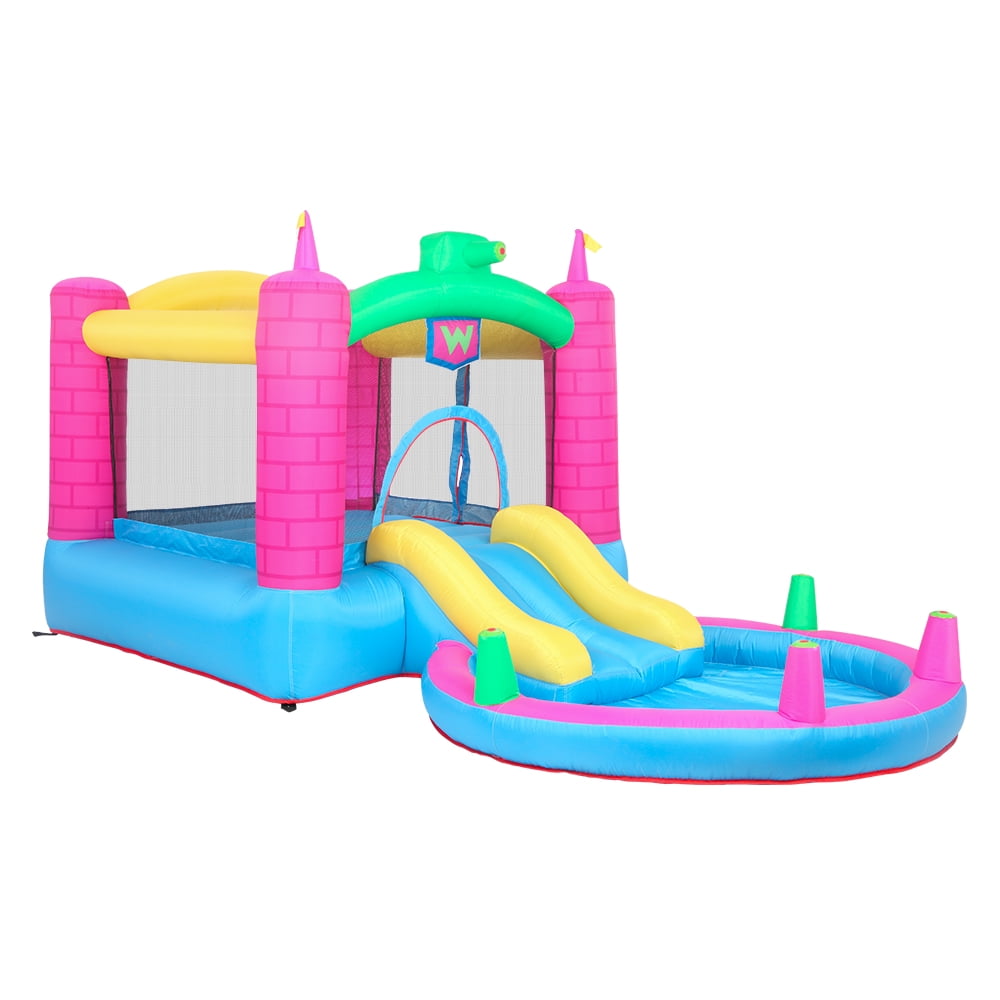 Ktaxon Inflatable Bounce House Jumper Castle Water Spray with Blower