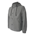 thumbnail image 3 of Chamarra George para Hombre, Rompevientos con Capucha y Bolsas Laterales Gris Oxford Talla M, 3 of 4