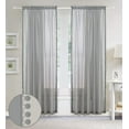 thumbnail image 2 of Pom-Pom Tassel Window Drapes, (Set of 2) Multipurpose Sheer Curtains, 40 X 84, Gray, 2 of 5