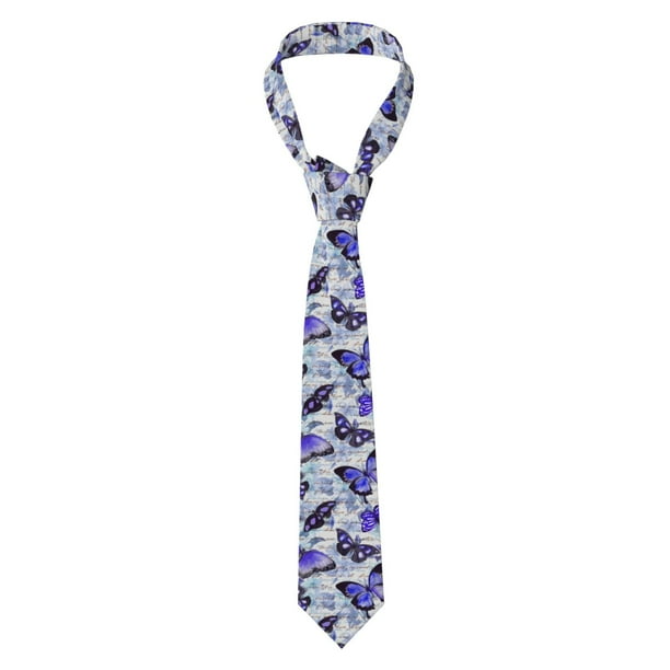 Balery Butterflies Corbata Clásica de Seda para Hombre, Corbata Tejida Jacquard, Corbatas Formales para Negocios y Bodas