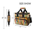 thumbnail image 3 of FORMRS Insulated Cooler Bag 24 Cans Capacity Soft Leakproof Lunch Box with Side Pockets, Retro Abstract Pattern, 3 of 7