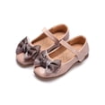 thumbnail image 4 of Zapatos planos de princesa para niñas de primavera y otoño, bonitos zapatos de una sola capa con lazo, zapatos de cuero con suela blanda para niñas pequeñas, 4 of 6