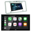 JVC DVD Receiver 6.8" Touchscreen Apple CarPlay Android Auto KW-V66BT + XV30 Cam