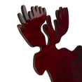 thumbnail image 3 of Northlight Stained Standing Moose Christmas Decoration - 25.5" - Red and Black, 3 of 3
