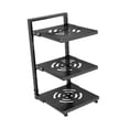 thumbnail image 3 of Organizador de ollas y sartenes, soporte para sartenes, estante de cocina, ahorra espacio, tapa de olla de metal 3 niveles negro, 3 of 9