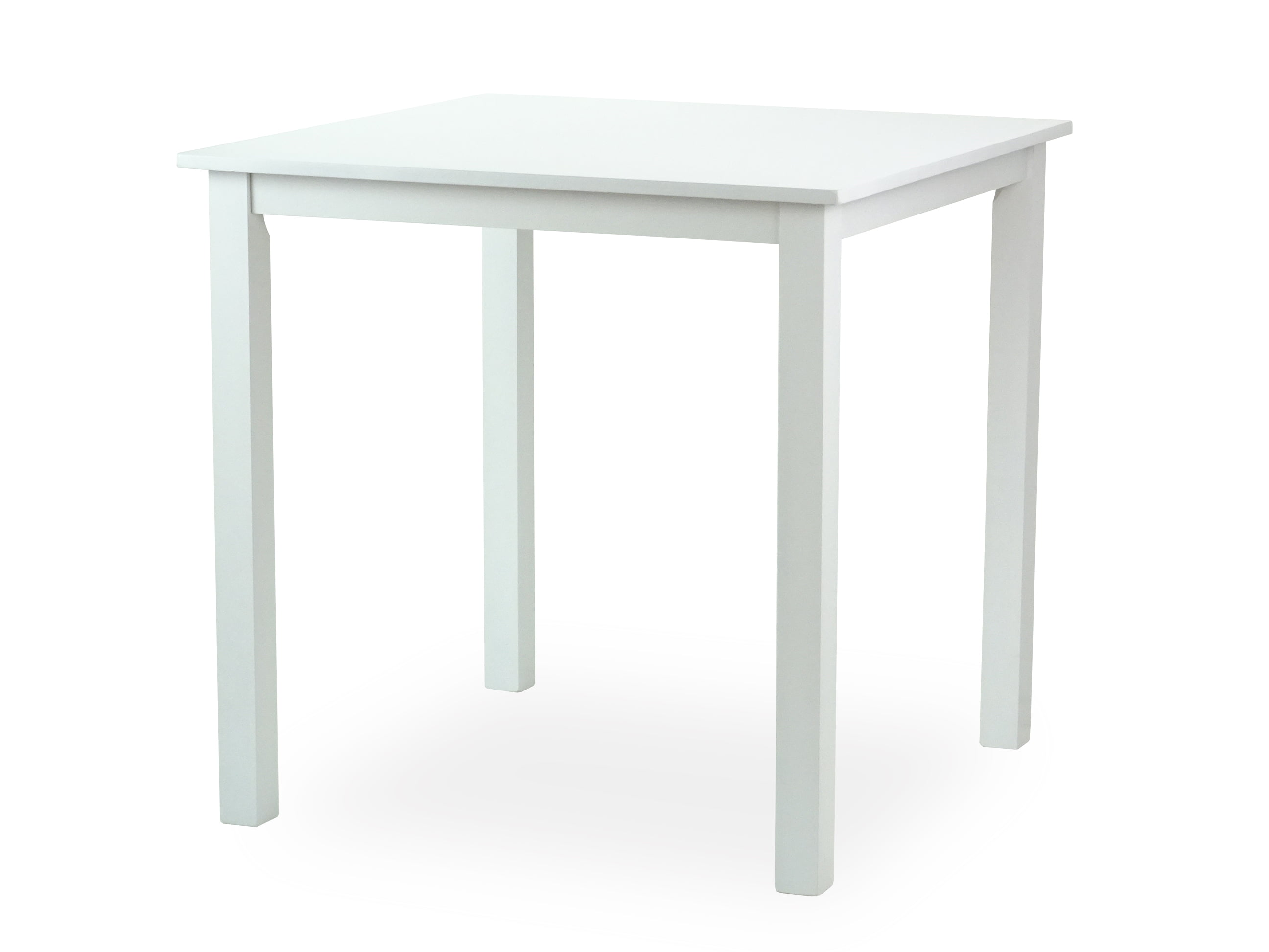 Dining Kitchen Modern Wooden Square Table in White Finish - Walmart.com