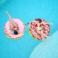 thumbnail image 2 of Pool Central Inflatable Pink Strawberry Frosted Doughnut Pool Tube Float, 49-Inch, 2 of 2