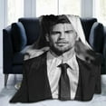 thumbnail image 2 of Blanket Theo James Soft and Comfortable Warm Fleece Throw Blankets Yoga Blankets Beach Blanket Picnic Blankets Gift for Dorm room office decor Sofa Bed Camping Travel All Season, 2 of 6