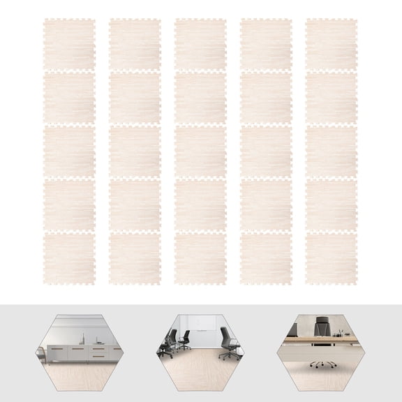 25PCS EVA &PE Foam Interlocking Tiles Mat Exercise Puzzle Floor Mat 24''L x24''W