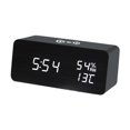 thumbnail image 3 of Lipstore Digital Alarm Clock Electronic Clock Charging Station Setting Desk Clock Black, 3 of 8
