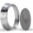 thumbnail image 1 of Set de embudo dosificador y criba para disco KNODOS, acero inoxidable, 58 mm, 1 of 8