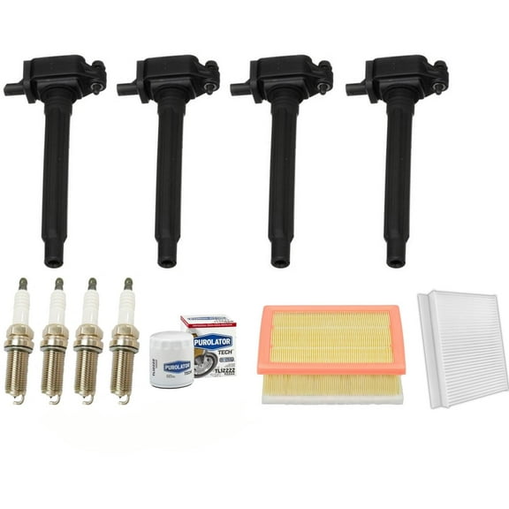 Tune Up Kit Ignition Coils Spark Plugs & Filters For 15-2021 Jeep Renegade 2.4L