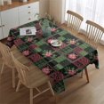thumbnail image 2 of Pioneer Flower Floral Print Pattern Rectangle Tablecloth 60"x84", Waterproof Polyester Table Cloth, Wipeable Spillproof for Dining Camping Indoor Outdoor, 2 of 5