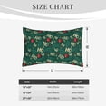 thumbnail image 4 of Susaid Green Background With Ho Print Pillowcases Multiple Size, Pillow Cover Super Soft Envelope Closure Standard Pillow Case-20"x30", 4 of 6