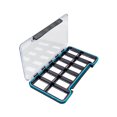thumbnail image 4 of Caja para moscas impermeable, caja magnética para aparejos de pesca para lubina, equipo para trucha, moscas secas 12 rejillas, 4 of 8