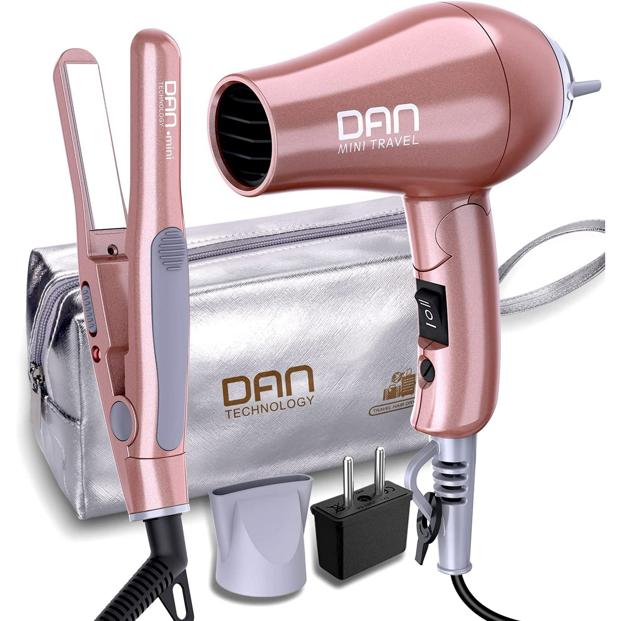 Fer à Vapeur De Voyage 1080 W à Double Tension 120/240 Compact Et Portatif Soleplate Antiadhesive Pour Fer A Repasser De Sunbeam Poignee Douce Avec Sac De Voyage