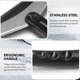 thumbnail image 3 of Rascador de hielo para ventanas, rascador de nieve, rascador de heladas de invierno, resistente y duradero, adecuado para automóviles, puertas y ventanas, casas y pisos (negro, 2 piezas) esquí esquí Gafas de esquí, 3 of 5