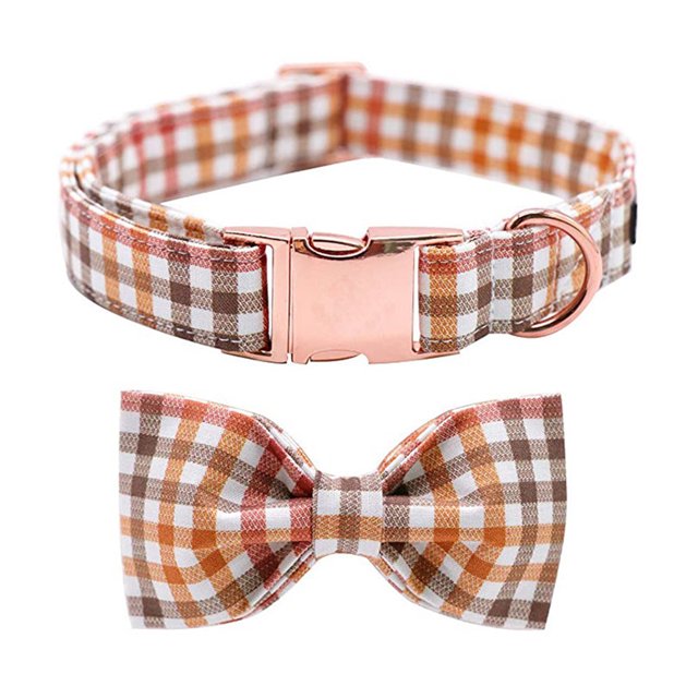 Collar de perro con estampado Spring Flory de pata única, collar de perro con nudo de collar