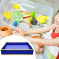 thumbnail image 6 of Kids Sandbox Tray Play Mat Thickened Polyester Material Indoor Outdoor Sensory Play for Boys Girls, 6 of 9