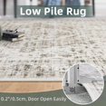 thumbnail image 4 of Boho Vintage Round Rug ft- Faux Wool Dreely Washable Area Rug Small Distressed Throw Rugs Floor Carpet for Door Mat Entryway Bedrooms Laundry (Round - ; Diameter Border ), 4 of 6