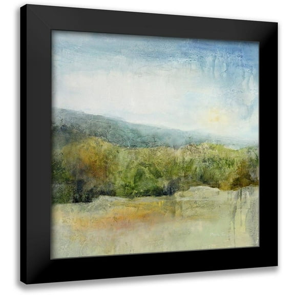 Jennings, J Austin 12x12 Black Modern Framed Museum Art Print Titled - October Mountain