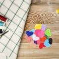 thumbnail image 2 of 20 parches termoadhesivos con forma de corazón, bordados, para ropa, mochilas, bolsos, insignias (colores aleatorios)., 2 of 6