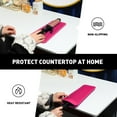 thumbnail image 6 of RUseeN 1 Pack Heat Resistant Silicone Mat Pouch, Hair Styling Tools for Curling Irons, Flat Irons, Hair Straightener, 11 * 5 Inches, Food Grade Silicone, Pink, 6 of 7