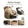 thumbnail image 6 of Recliner Chair, Swivel Rocker Recliners, Massage and Heat Reclining Chair, Reclining Sofa with Side Pockets for Living Room, Bedroom, 6 of 8