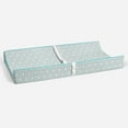 thumbnail image 5 of Floral Aqua Quilted Muslin Changing Pad Cover, 5 of 9