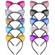 thumbnail image 1 of Diademas con forma de orejas de gato WXJ13, lentejuelas reversibles, 10 unidades, 1 of 6