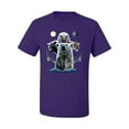 thumbnail image 2 of Collage of Popular Wild Life Animals | Mens Animal Lover Graphic T-Shirt, Purple, Medium, 2 of 3