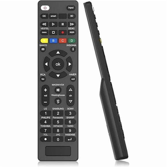 xixishop Universal TV Remote for Samsung, LG, TCL, Philips, Vizio, Hisense, Sharp, Sony, Panasonic, Sanyo, Insignia, Toshiba and Other Brands LCD LED 3D HDTV Smart TV Remote Control
