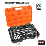 GreatNeck Mechanic's Tool Socket & Ratchet Set, 82 Pieces