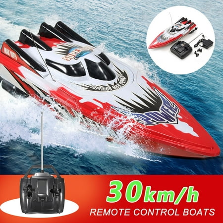 Grtsunsea Remote Control Racing Boat Ship Red Radio Twin Motor High Speed RC Boat Toy Christmas Kids Children Birthday